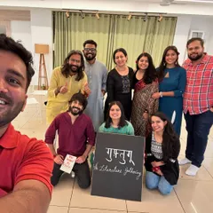 A happy group selfie after a fulfilling session of reading and discussion. This is what community looks like.
