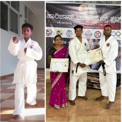 After an eight-year journey of dedication, Vigneshwar receives his Black Belt. We stand by our students through years of training to help them achieve their goals.