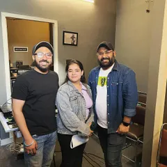 A happy student posing with me and DJ Mann'e after a successful workshop. We make sure to connect with every attendee.