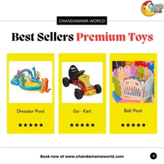 These premium toys are always in high demand. The Dinosaur Pool is perfect for a splashy party, the Go-Kart is great for little racers, and the Ball Pool is a classic favorite for kids of all ages.