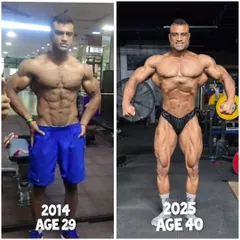 Age is just a number. This 11-year transformation from age 29 to 40 shows what is possible with consistency and a long-term vision. Bodybuilding is a marathon, not a sprint, and I have lived that journey myself.