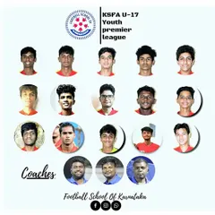 The official squad photo for the FSK U-17 Youth Premier League team. This shows the players and the coaches who guide them.