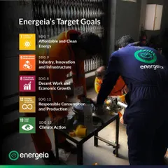 My work is directly aligned with several UN Sustainable Development Goals (SDGs). This image shows my team at work, contributing to goals like Affordable and Clean Energy (SDG 7), Industry Innovation (SDG 9), and Climate Action (SDG 13).