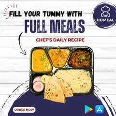 This is what a complete, balanced meal looks like. Our daily thalis include fresh rotis, rice, dal, and a different sabji every day, so you get both variety and nutrition without ever getting bored. It’s the perfect solution for your daily lunch and dinner.