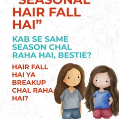 Still calling it "seasonal hair fall" when it feels like the same season all year? If your hair fall feels like a long breakup, it's time to stop looking for quick fixes. Your hair wants consistency and nourishment from within.