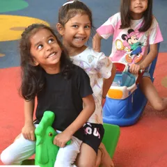 Our vast play zones are where big dreams and big movements happen. We provide ample space for children to develop gross motor skills, take healthy risks, and learn social negotiation through play.