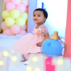 Another shot of this little princess in her birthday dress. I design kids' wear to be both beautiful and comfortable for them to wear.