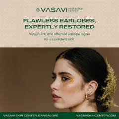 A successful earlobe repair allows you to wear earrings and feel confident again. My procedures are designed to provide a durable and aesthetically pleasing result, restoring both function and form to the earlobe.
