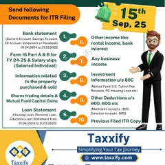 To make your tax filing process smooth and straightforward, I start by providing a clear checklist of required documents. This infographic outlines the ten key items needed, from your bank statements and Form 16 to details on investments and loans.