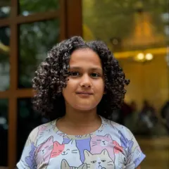 Born to be wild and curly. This young client is looking adorable with her new haircut and style.
