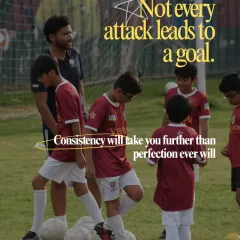 Not every attack leads to a goal, and that's okay. The most important lesson is that consistency will take you further than perfection ever will. It's about the process, not just the result.