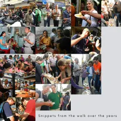 A collage capturing the spirit of my Old Delhi walks, where history is a feast for all senses. Here, you see participants trying out local delicacies amidst our exploration of Shahjahanabad's historic lanes. These culinary stops are an integral part of understanding the living culture of the city.