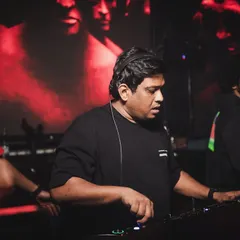 Locked in. This is me completely focused on the mix, making sure every transition is seamless and every beat hits right. The music does the talking.