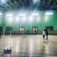A look at our classic indoor wooden badminton court. This surface is preferred by players who enjoy a traditional and firm playing feel.