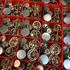 A glimpse into a large Diwali order for Reliaable Developers. We curated hundreds of these festive red boxes, each containing a beautiful brass puja set. It’s a traditional and timeless gift for the festival of lights.