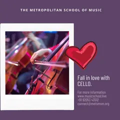 Fall in love with the rich, deep tones of the cello. We offer cello lessons for students who wish to explore this beautiful string instrument, with instruction available both online and in-person.