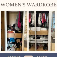 A before-and-after that truly shows the power of a system. For this working woman, we rebuilt her closet around her life, organizing by occasion so getting ready is no longer a 20-minute panic.