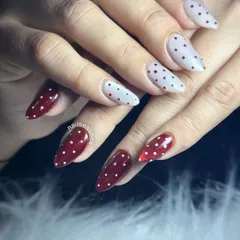 A playful and eye-catching manicure that is perfect for someone who loves a retro vibe.