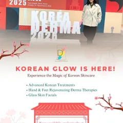 I am proud to bring advanced Korean skincare protocols to my clinic, as seen from my visit to Korea Derma 2025. These treatments, including Glass Skin Facials, focus on deep rejuvenation for that flawless, radiant finish.