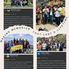 More happy reviews from our trekkers. From solo birthday trips to amazing group experiences, our captains make sure every trip is a 11/10 star experience.