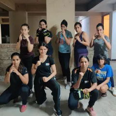 Our women's class at the Khar, Mumbai location. This is a dedicated space for women to train together, build strength, and master practical self-defense techniques.