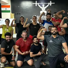 The morning batch after a tough workout. The real work begins when you want to stop, and this group pushes through together every day.
