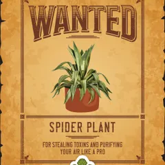 The Spider Plant is wanted for its incredible air-purifying skills. It's a pro at stealing toxins like formaldehyde and xylene from the air, making your home a healthier place to be.