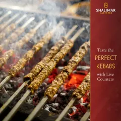 The heart of the celebration is often the sizzle of the grill. Our live kebab counters bring the action to your event, serving perfectly charred and juicy kebabs straight from the fire for an unforgettable taste.
