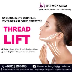Say goodbye to wrinkles, fine lines, and sagging skin with a thread lift. This non-surgical procedure provides a perfectly lifted and well-sculpted face with less recovery time than a traditional facelift.