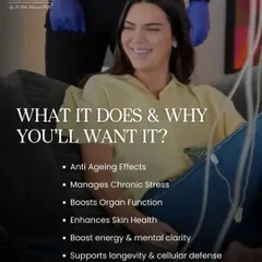 The benefits of NAD+ IV therapy are extensive. It has powerful anti-aging effects, helps manage chronic stress, boosts organ function, enhances skin health, and improves mental clarity and energy levels.