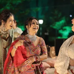 Laughter and joy at a wedding. It's moments like these that I love to see, with my clients feeling happy and confident.