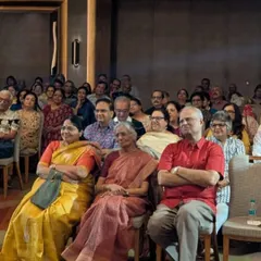 The audience at a private show in Coimbatore. My act is versatile and connects with people of all ages and backgrounds.