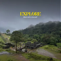 What's left in the end? The urge to explore. An ancient temple ruin nestled in a misty valley, waiting to be discovered.