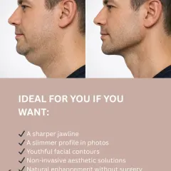 If you are looking for a sharper jawline and a slimmer profile in photos, our non-invasive contouring treatments are an ideal solution. We focus on creating natural enhancements without surgery, helping you achieve youthful facial contours and renewed confidence.