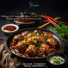 Our Manchurian is a perfect blend of sweet, sour, and savory. These vegetable balls are tossed in a rich, glossy sauce, making it a popular choice for Pan-Asian menus.