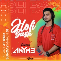 My solo poster for the Holi Bash in Benin, Africa. Headlining an international festival is a testament to my global appeal.