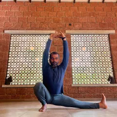 "Just as a lamp in a windless place does not flicker, so the disciplined mind of a yogi remains steady." This quote from the Bhagavad Gita inspires our practice of finding stillness in movement.