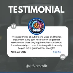 A great testimonial highlighting what makes us different: the vibes and the trainer. Equipment is everywhere, but a good coach who focuses on inner strength is rare.