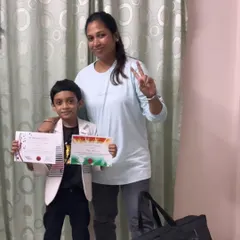 Shining bright at just 7 years old. Our keyboard student Aden captivated the entire parish as 'Artist of the Month,' playing the keyboard and singing "Every Tiny Star."