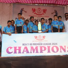 Proud to see our Under-14 champions, RCA Indians, lifting the trophy. These young players showed incredible spirit and skill throughout the tournament.
