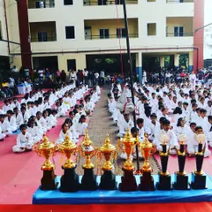 The spoils of victory await. Trophies lined up at our 11th State Level Championship, a symbol of the hard work, dedication, and excellence we aim to foster in every student.