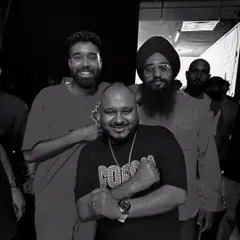 Backstage in Toronto with AP Dhillon and Shinda Kahlon. The energy and chaos after a massive show are unreal. It's great to connect with fellow artists who are killing it.