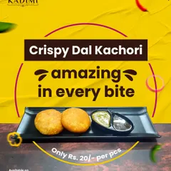 Crispy Dal Kachori: Amazing in Every Bite. Our Dal Kachori, served with tangy chutneys, is a classic North Indian snack. It's crispy on the outside and filled with a delicious, spiced dal mixture.