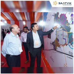 Our CEO, Prashant Mathur, reviewing the plans for our new integrated manufacturing facility in Gopalpur, Odisha. This project is a cornerstone of our mission to build India's solar future, at scale.