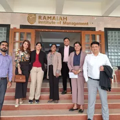 A group photo with my fellow trainers at Ramaiah Institute of Management. Collaborating with other experts helps me bring a diverse range of insights to my own workshops.