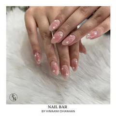 A dreamy, translucent pink set with small, scattered star sequins. This gives a magical, starry-night effect.