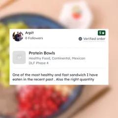 "One of the most healthy and fast sandwich I have eaten in the recent past." Reviews like this, praising the taste and portion size, mean the world to me.