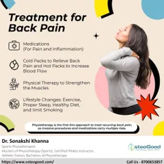Physiotherapy is the first-line approach for treating recurring back pain, avoiding the risks of invasive procedures. My treatment plans incorporate strengthening exercises, lifestyle changes, and manual therapy to manage pain and inflammation.