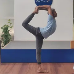 A still shot of my weekend backbending practice, focusing on Natarajasana. This pose cultivates grace and power, embodying the dance of life.