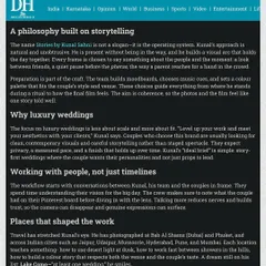 This article delves into my philosophy on storytelling, luxury, and working with people. It explains how I build a visual arc for the day and why my focus is always on a finish that holds up over time.